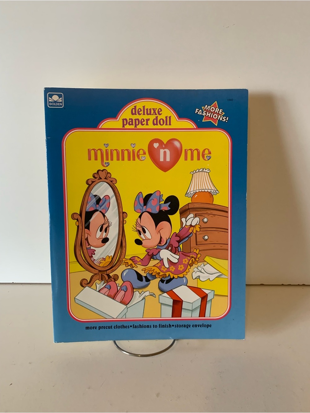 Minnie 'n Me Deluxe Paper Doll Set Golden Book 1990 Uncut